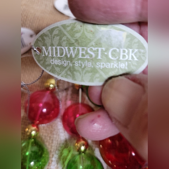 NWT lot of 2 glass bubble Christmas ornaments - Picture 3 of 5
